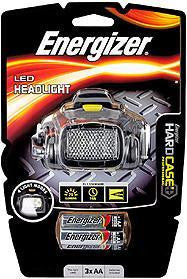 Energizer PROHL3A Hard Case Pro Headlamp 4-LED Headlight incl. 3x AA