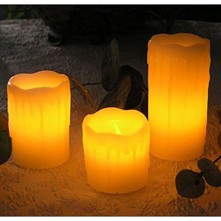 Party Lights - 3pc LED Dripping Candles