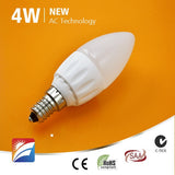 LED Candle - 4W E14, E27, B22 (Dimmable)
