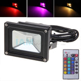 LED Flood Light - 10W RGB with Remote