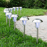 Rechargeable Solar Garden Light (SS) - 4 Pack